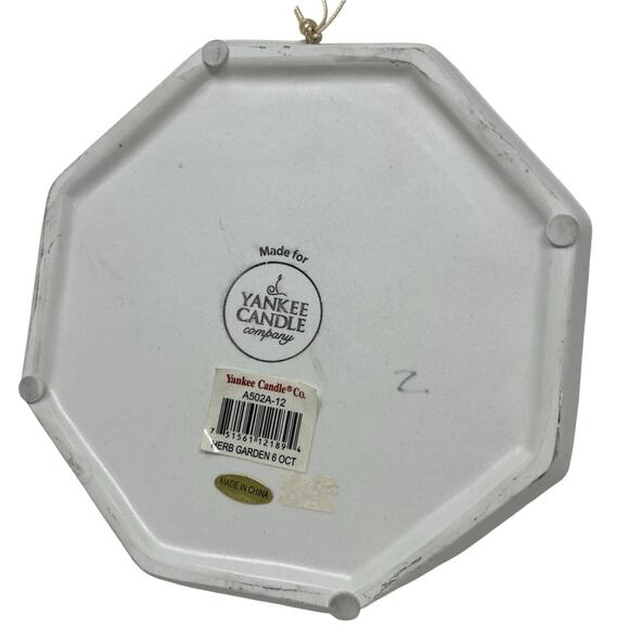 Yankee Candle Dill Herbs Decorative Plate Wall Handing Set Of 2 - Picture 6 of 10